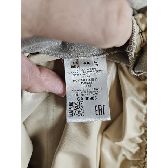 Isabel Marant Étoile Balesi Asymmetric Hem Faux Leather 10 US - Picture 4 of 16